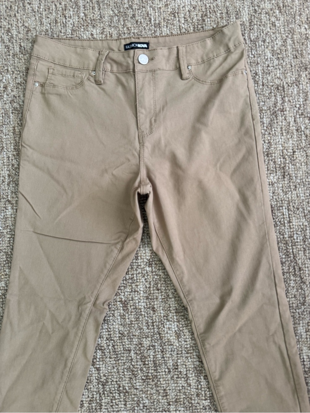 Fashion Nova Women’sTan Stretch Pants L